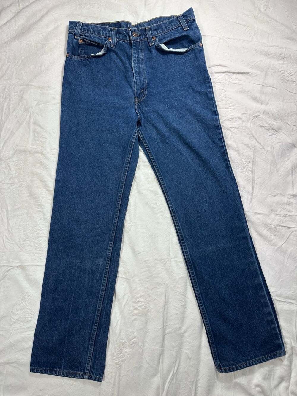 Vintage Levi's 517 Orange Tab Bootcut Denim Jeans